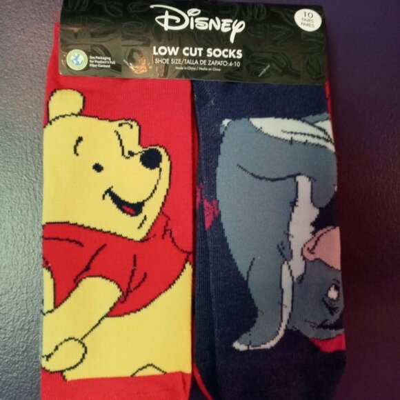 Winnie the Pooh Low Cuts Socks - 10 pairs - Picture 1 of 3